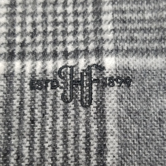 NWT Hickey Freeman Glen Plaid Cashmere Scarf - Picture 4 of 8